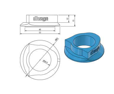 Dhsign Stem Hippo 35 x 35